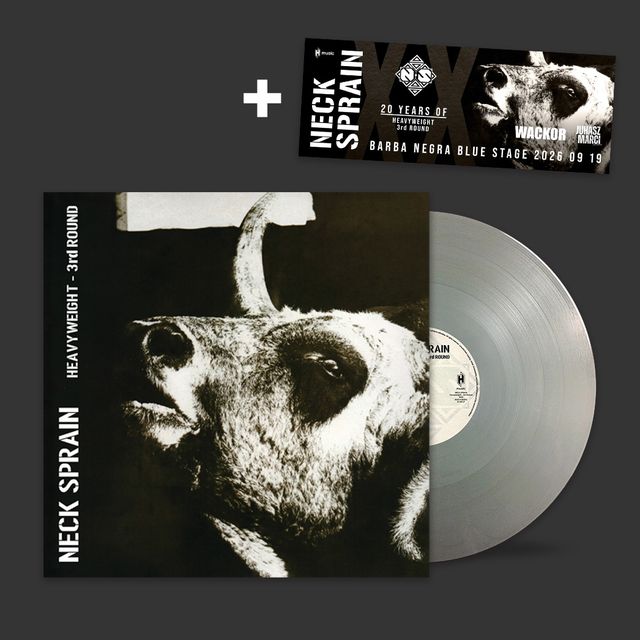 Neck Sprain: Heavyweight - 3rd Round (20 éves jubileumi kiadás) EZÜST LP + Koncertjegy Csomag