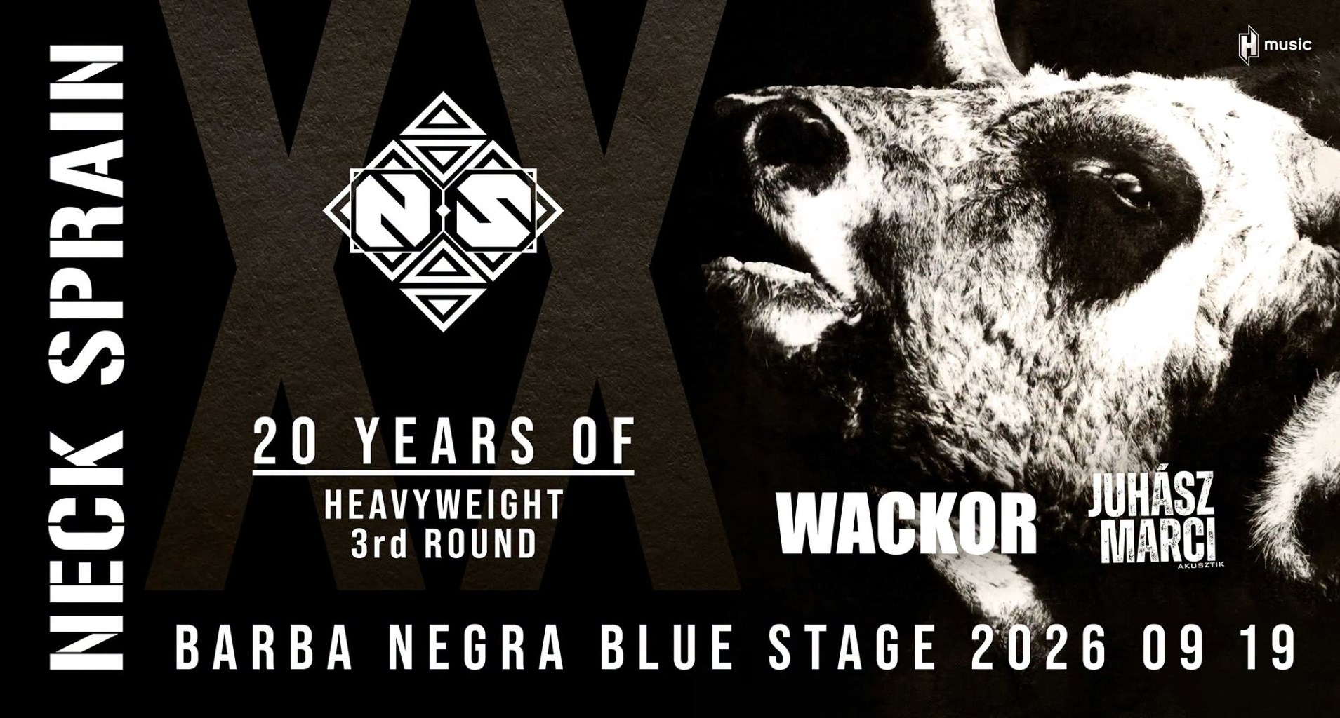 Neck Sprain: 20 Years Of Heavyweight 3rd Round Koncertjegy - Budapest, Barba Negra 2026.09.19.