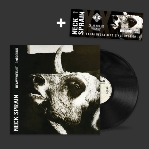 Neck Sprain: Heavyweight - 3rd Round (20 éves jubileumi kiadás) FEKETE LP + Koncertjegy Csomag