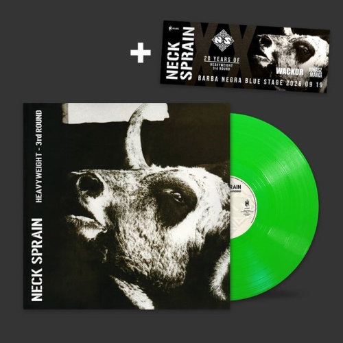Neck Sprain: Heavyweight - 3rd Round (20 éves jubileumi kiadás) NEON ZÖLD LP + Koncertjegy Csomag