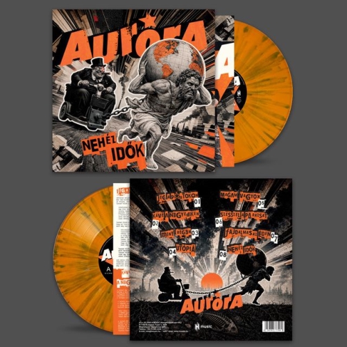 Aurora: Nehéz idők SZÜRKE / NARANCSSÁRGA MARBLED LP