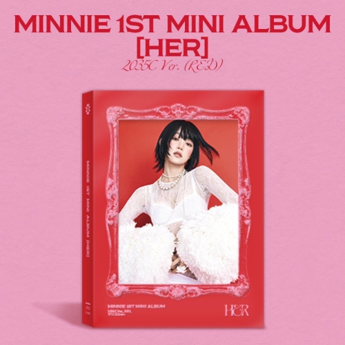 MINNIE ((G)I-DLE): HER 1ST MINI ALBUM (2035C Version - Red) CD+Merch